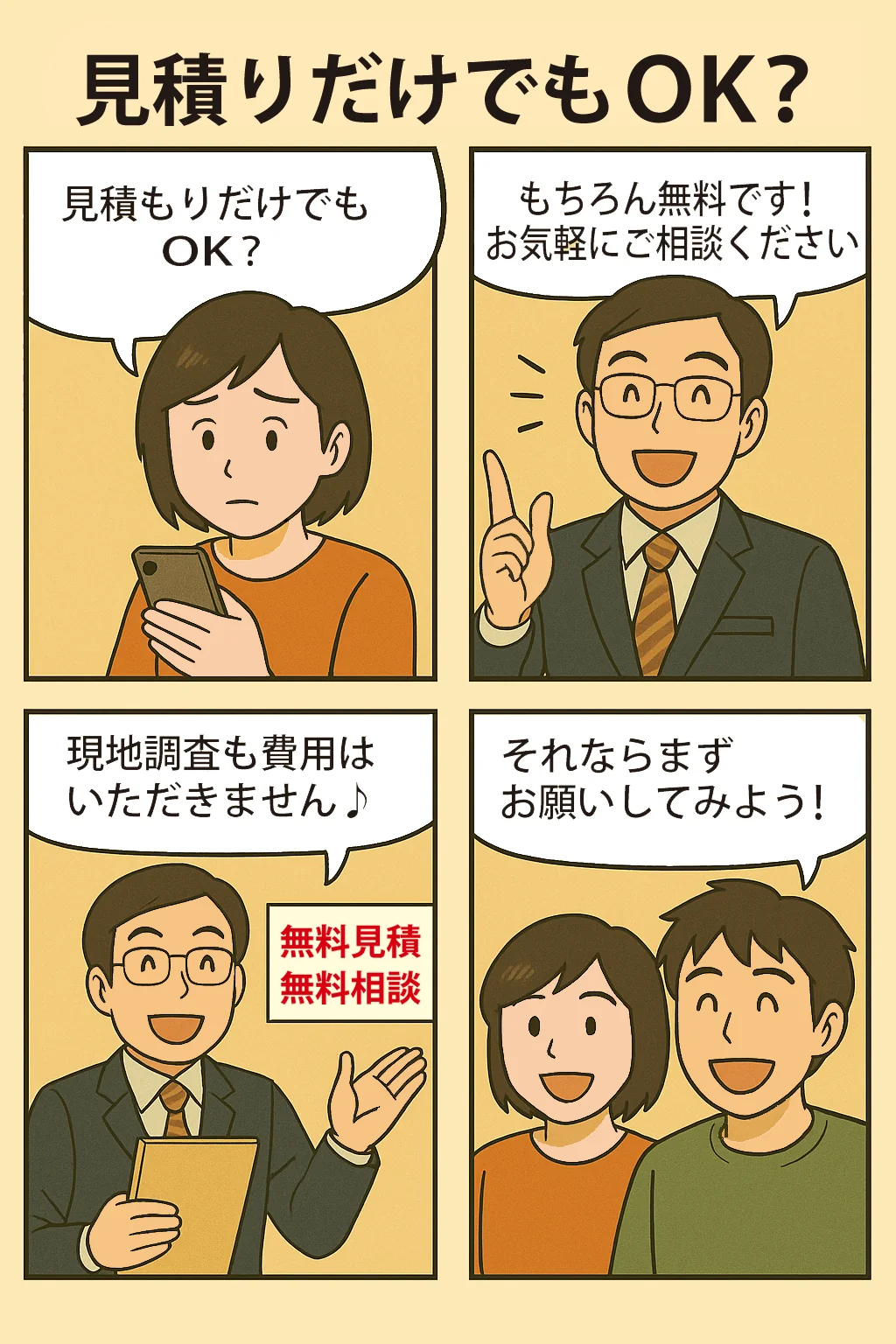 Q6.見積もりだけでもOK？