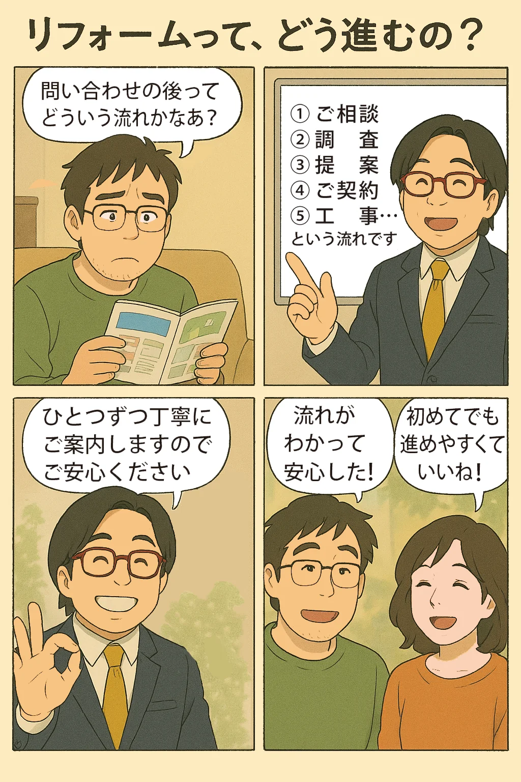 Q7.リフォームって、どう進むの？