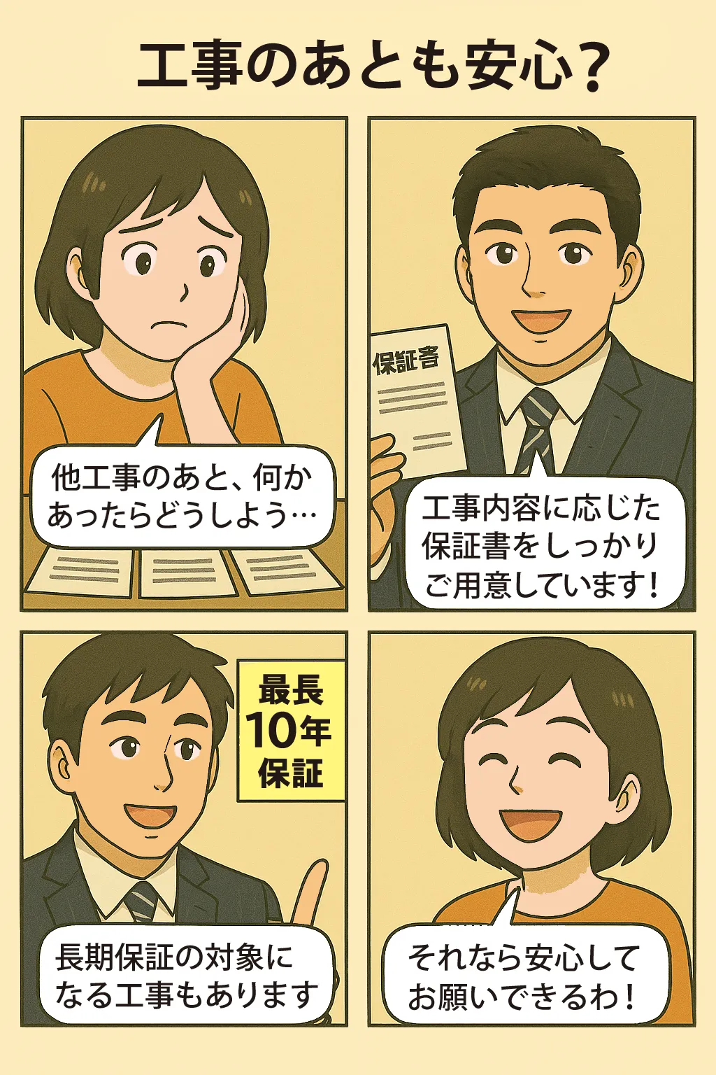 Q11.工事のあとも安心？